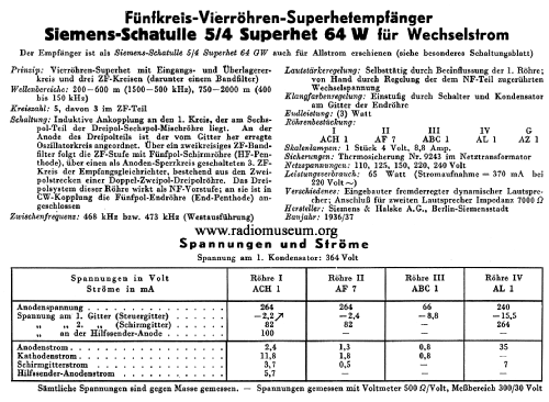 Schatulle 5/4 Superhet 64W; Siemens & Halske, - (ID = 43242) Radio