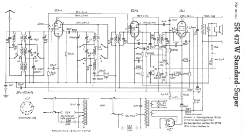 Standard-Empfänger SK475W; Siemens & Halske, - (ID = 6785) Radio