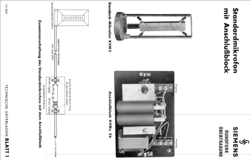 Standard Mikrofon KVM2; Siemens & Halske, - (ID = 963491) Microphone/PU