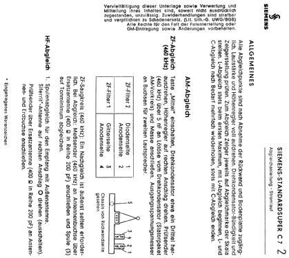 Standardsuper C7; Siemens & Halske, - (ID = 1943518) Radio