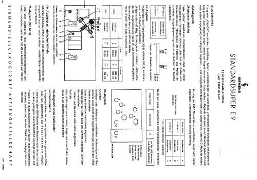 Standardsuper E9; Siemens & Halske, - (ID = 200873) Radio