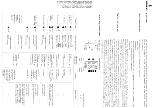 Stereo-Decoder RZ5210; Siemens & Halske, - (ID = 698974) mod-past25