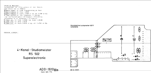 4-Kanal-Studiomeister RS502 Superelectronic; Siemens & Halske, - (ID = 188338) Radio