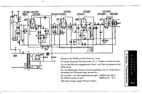 Superhet 74W ; Siemens & Halske, - (ID = 180224) Radio