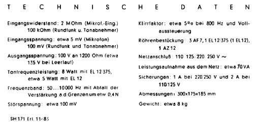 SV8 6SEla2400; Siemens & Halske, - (ID = 1673916) Ampl/Mixer