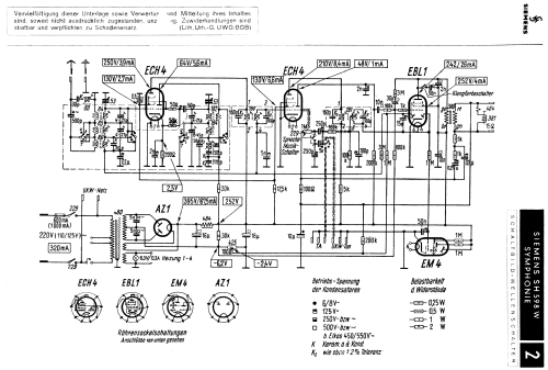 Symphonie SH598W; Siemens & Halske, - (ID = 1936559) Radio