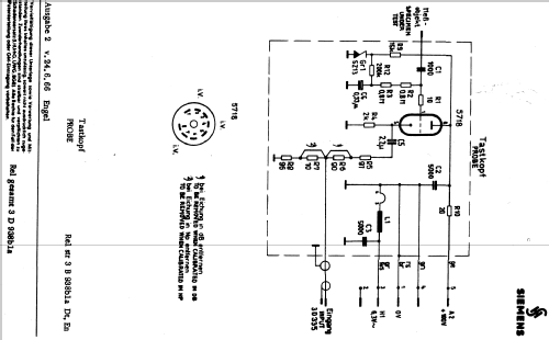 Tastkopf B938; Siemens & Halske, - (ID = 563689) Equipment