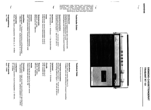 Trabant special RT151; Siemens & Halske, - (ID = 377380) Radio