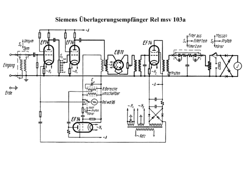 Überlagerungsempfänger Rel msv 103a; Siemens & Halske, - (ID = 639945) Ausrüstung