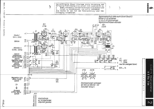 Vorverstärker 6SEla2154; Siemens & Halske, - (ID = 2309123) Ampl/Mixer