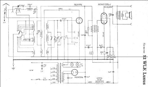 Zweiröhren-Luxus 52WLK; Siemens & Halske, - (ID = 6575) Radio