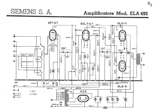 ELA493; Siemens Italia; (ID = 208087) Ampl/Mixer