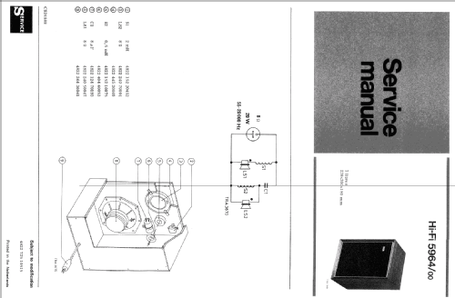 Hi-Fi 5964/00; Siera; Belgien (ID = 1107637) Lautspr.-K