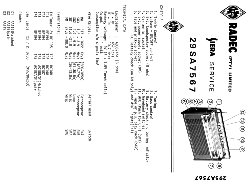 Portable Radio 29SA7567; Siera; Belgien (ID = 1989898) Radio