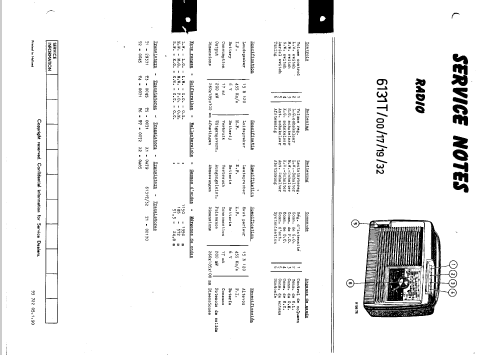 SA6131T /00 /17 /19 /32; Siera; Belgien (ID = 1651972) Radio