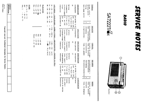 SA7222T /02X /17X; Siera; Belgien (ID = 1912976) Radio