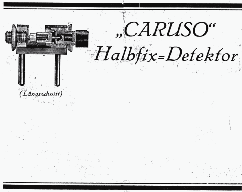 Caruso-Detektor-Apparat ; Silur Ges.m.b.H; (ID = 2120112) Galena