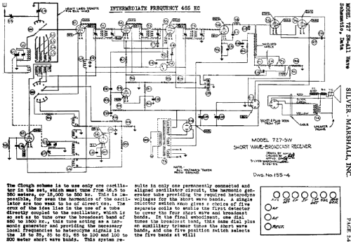 727-SW ; Silver - Marshall; (ID = 607320) Radio