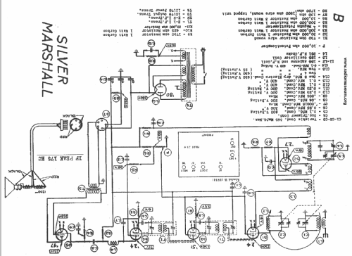 B ; Silver - Marshall; (ID = 21489) Radio