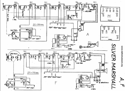 F ; Silver - Marshall; (ID = 21488) Radio