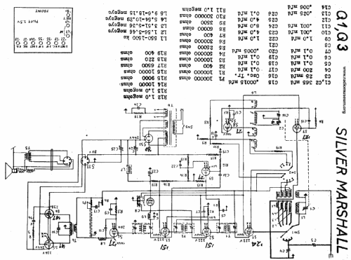 Q ; Silver - Marshall; (ID = 21494) Radio