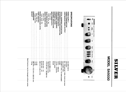 SA-5030; Silver Brand - Shin- (ID = 1042759) Ampl/Mixer