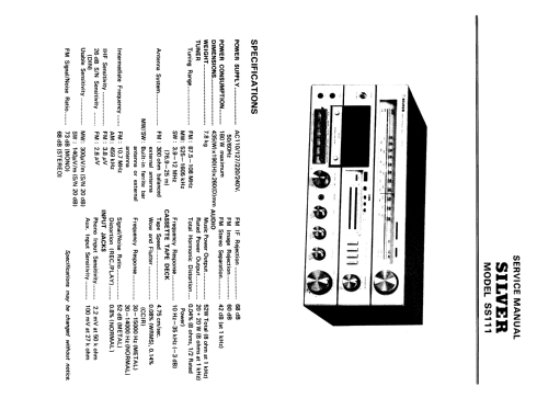 Stereo System SS111; Silver Brand - Shin- (ID = 1015381) Radio
