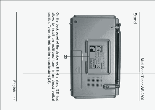 FM/MW/SW 8 Band World Receiver WE-2300 DT-57341; SilverCrest / Silver (ID = 2659144) Radio