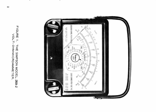 Volt-Ohm-Microammeter 269 Series 2 ; Simpson Electric Co. (ID = 346038) Equipment