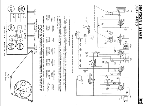 Silvertone Ch= C817.4620; Simpsons Sears Ltd.; (ID = 2363368) Radio