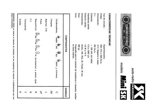 Mini SK; Skreibson; Barcelona (ID = 2105238) Car Radio