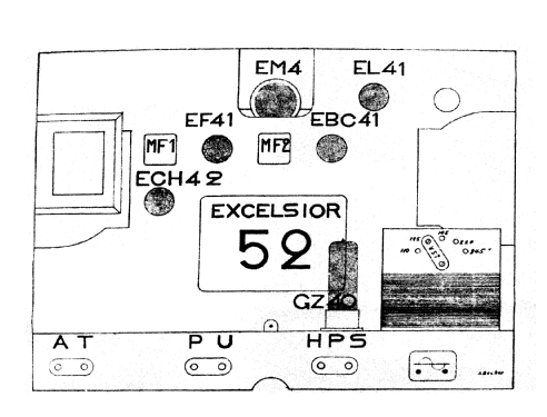 Excelsior 52 type européen; SNR S.N.R., Société (ID = 2851213) Radio