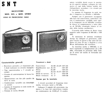 Sport ; SNT Società Negro e (ID = 796169) Radio