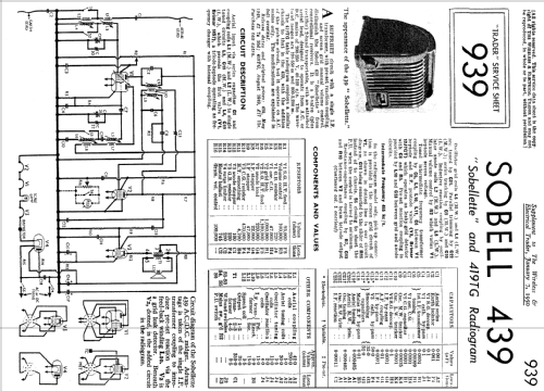 Sobellette 439; Sobell Ind., Slough (ID = 137032) Radio