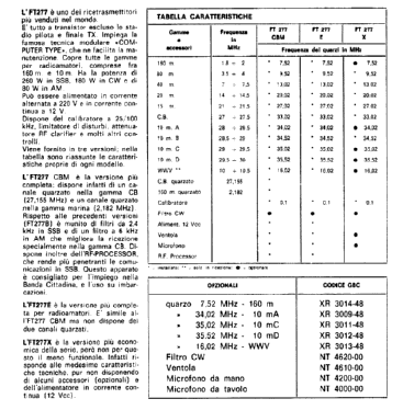 SSB Transceiver FT-277E; Sommerkamp (ID = 2743619) Amat TRX