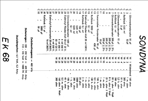 Amati 38 EK68; Sondyna AG; Zürich- (ID = 20358) Radio