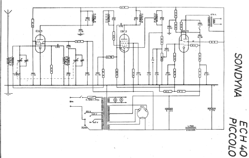 Piccolo ECH40; Sondyna AG; Zürich- (ID = 20336) Radio