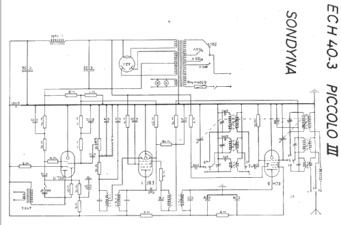 Piccolo III ECH40-3; Sondyna AG; Zürich- (ID = 20338) Radio