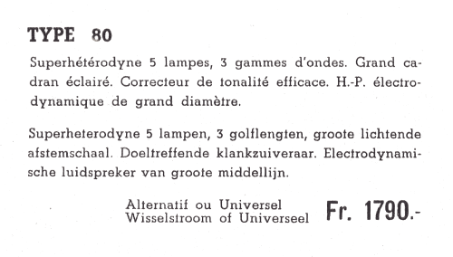 80A; Soniclair; Bruxelles (ID = 1932740) Radio