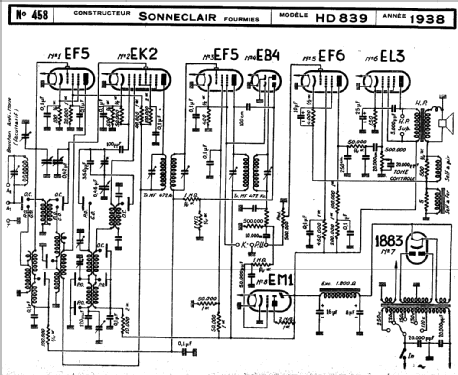 HD839; Sonneclair, (ID = 220067) Radio