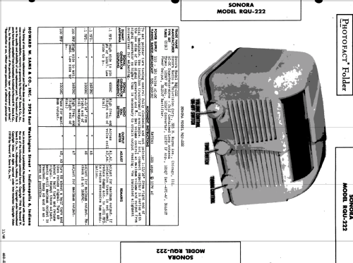 RQU-222 ; Sonora Radio & Telev (ID = 510529) Radio