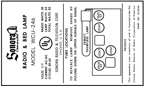 WCU-246 ; Sonora Radio & Telev (ID = 3062071) Radio