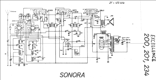 Excellence 201; Sonora-Radio; Paris, (ID = 20486) Radio