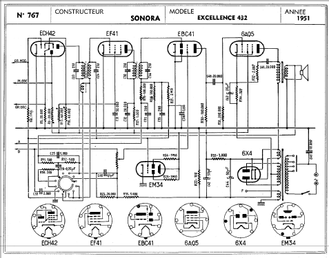 Excellence 432; Sonora-Radio; Paris, (ID = 307819) Radio