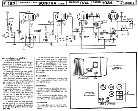 R34; Sonora-Radio; Paris, (ID = 222841) Radio