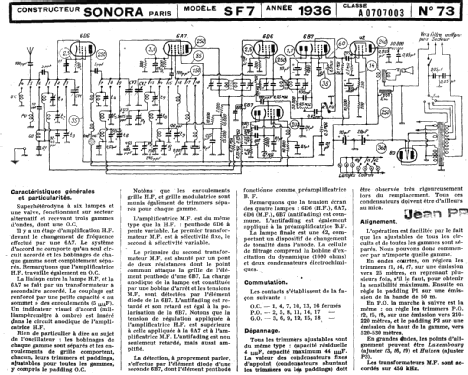 SF7 Grand Luxe; Sonora-Radio; Paris, (ID = 222686) Radio