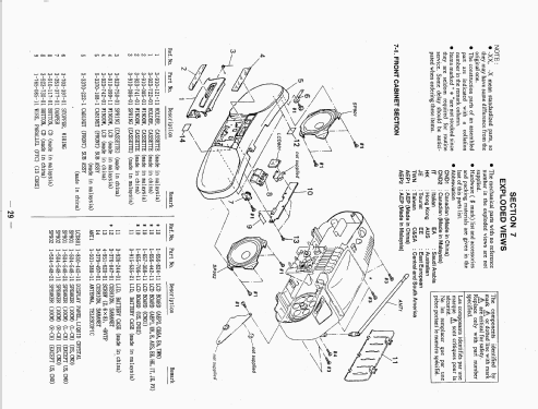 CD Radio Cassette-Corder CFD-9; Sony Corporation; (ID = 2671589) Radio