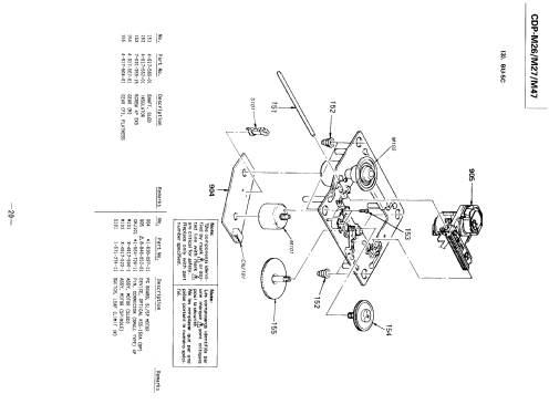 Compact Disc Player CDP-M47; Sony Corporation; (ID = 2457463) Reg-Riprod
