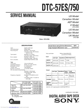 Digital Audio Tape Deck DTC-57ES; Sony Corporation; (ID = 2954135) Ton-Bild