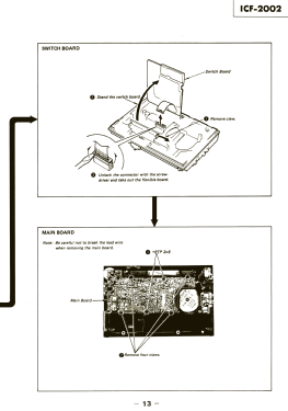 FM/LW/MW/SW PLL Synthesized Receiver ICF-2002; Sony Corporation; (ID = 3008469) Radio